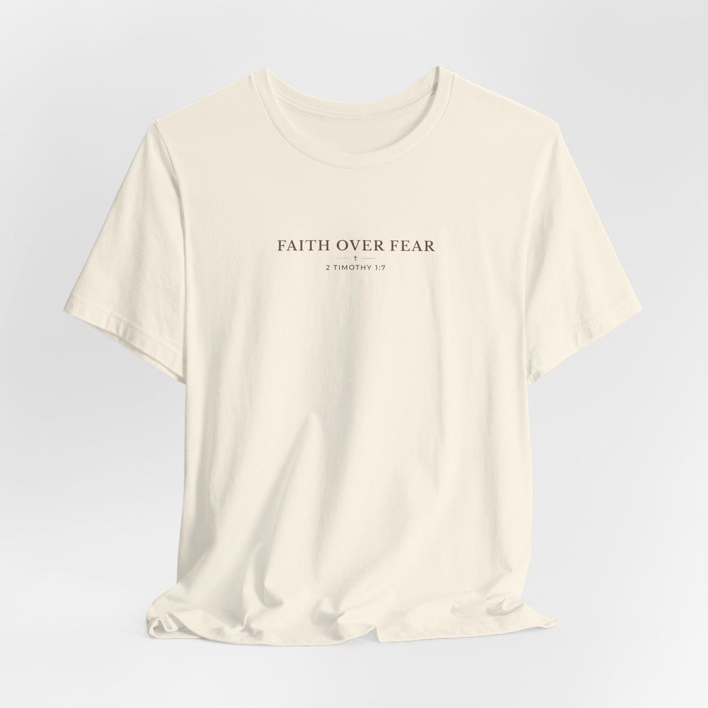 Faith Over Fear Minimal Typography T-Shirt – Everyday Graphic Tee
