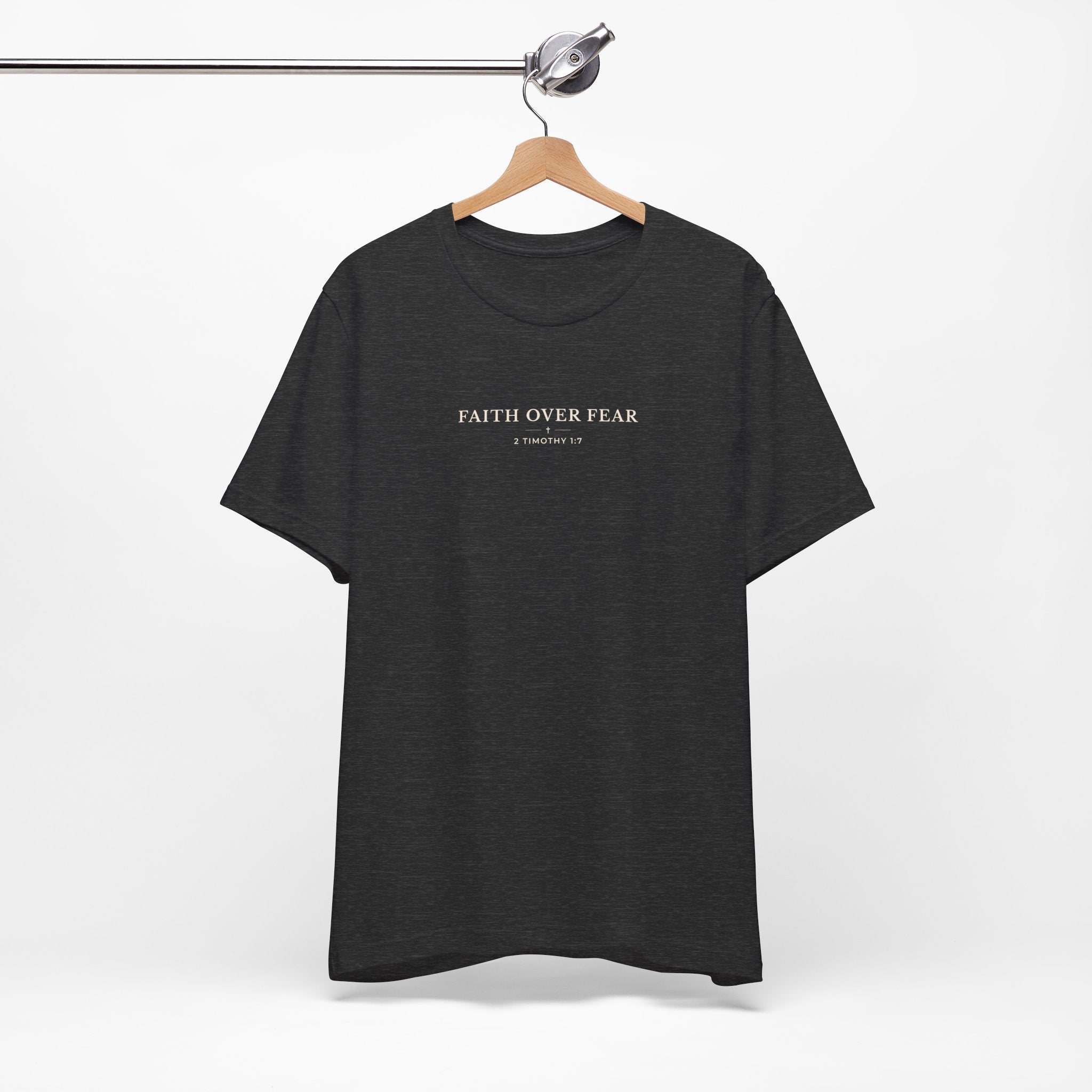 Faith Over Fear Minimal Typography T-Shirt – Everyday Graphic Tee