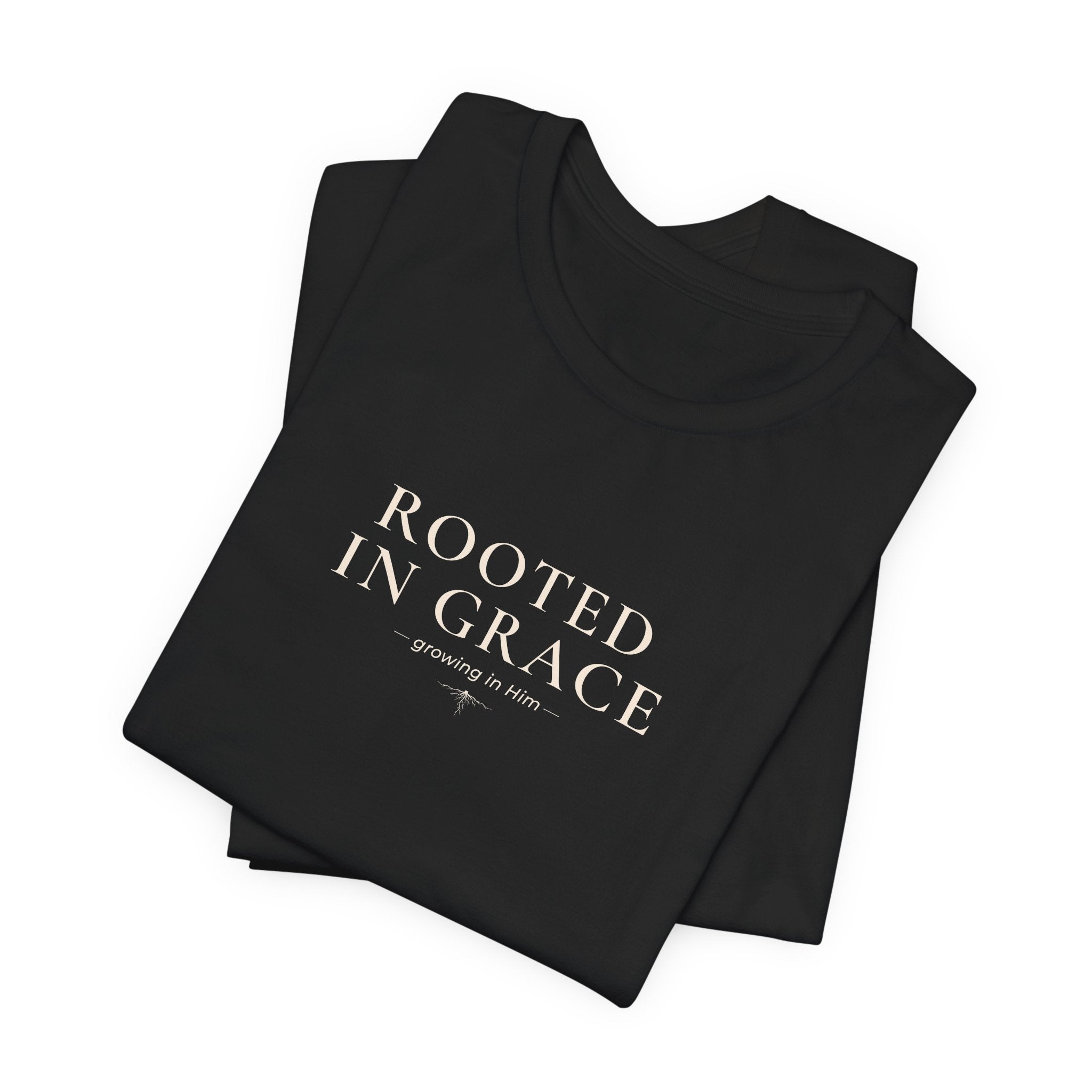 Rooted in Grace Minimalist Faith T-Shirt