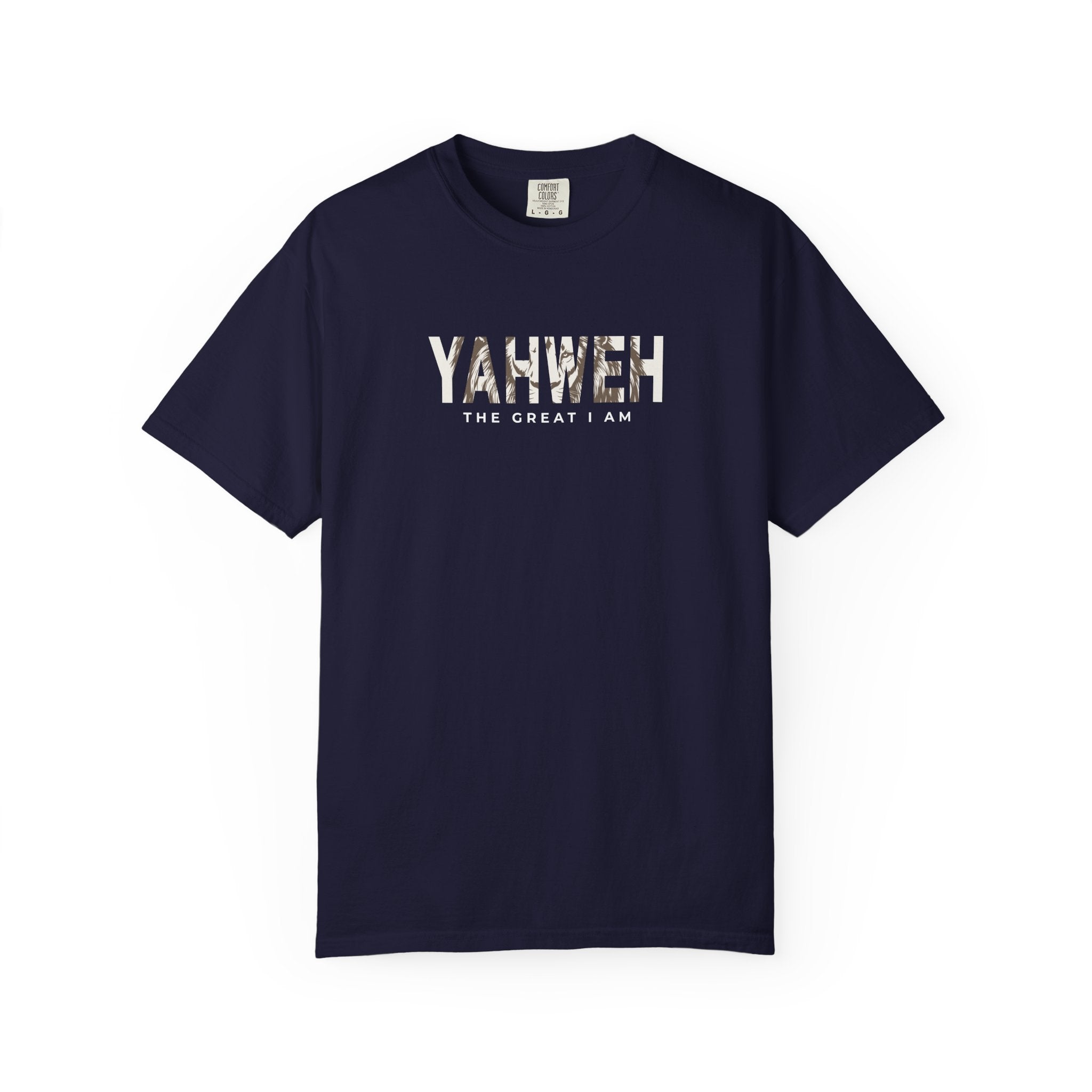 Minimal Lion Typography Comfort Colors T-Shirt