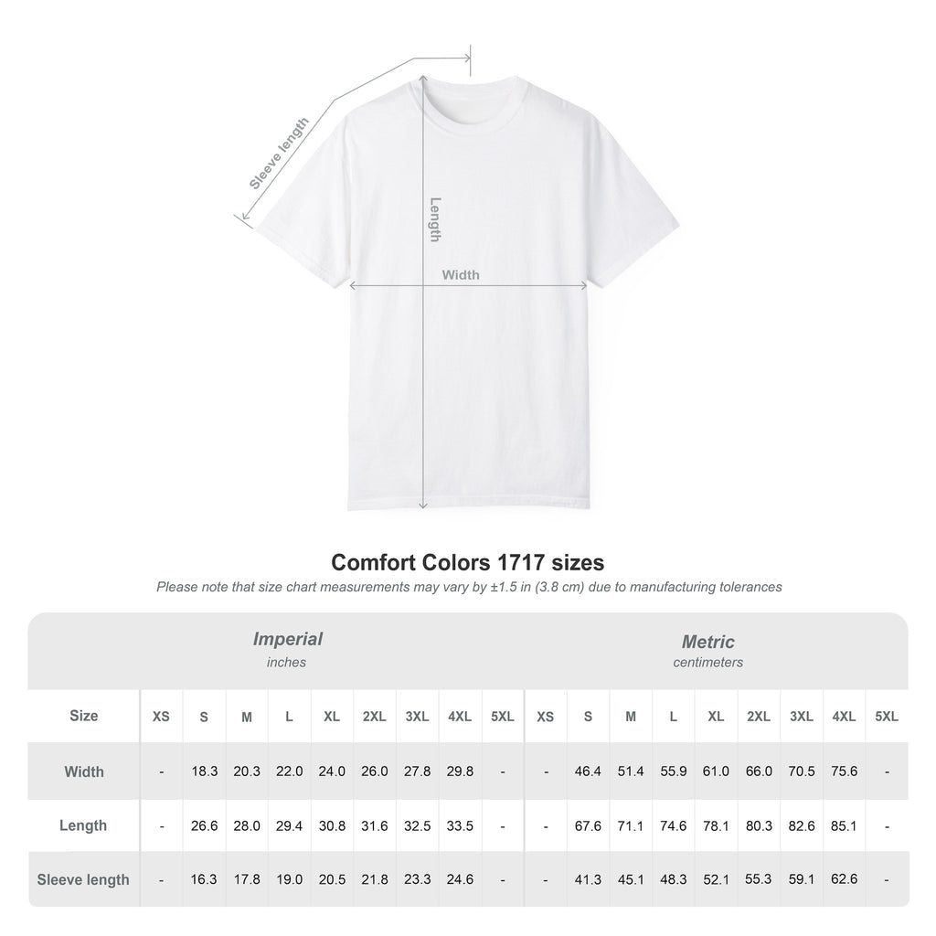Minimal Statement Typography Comfort Colors T-Shirt