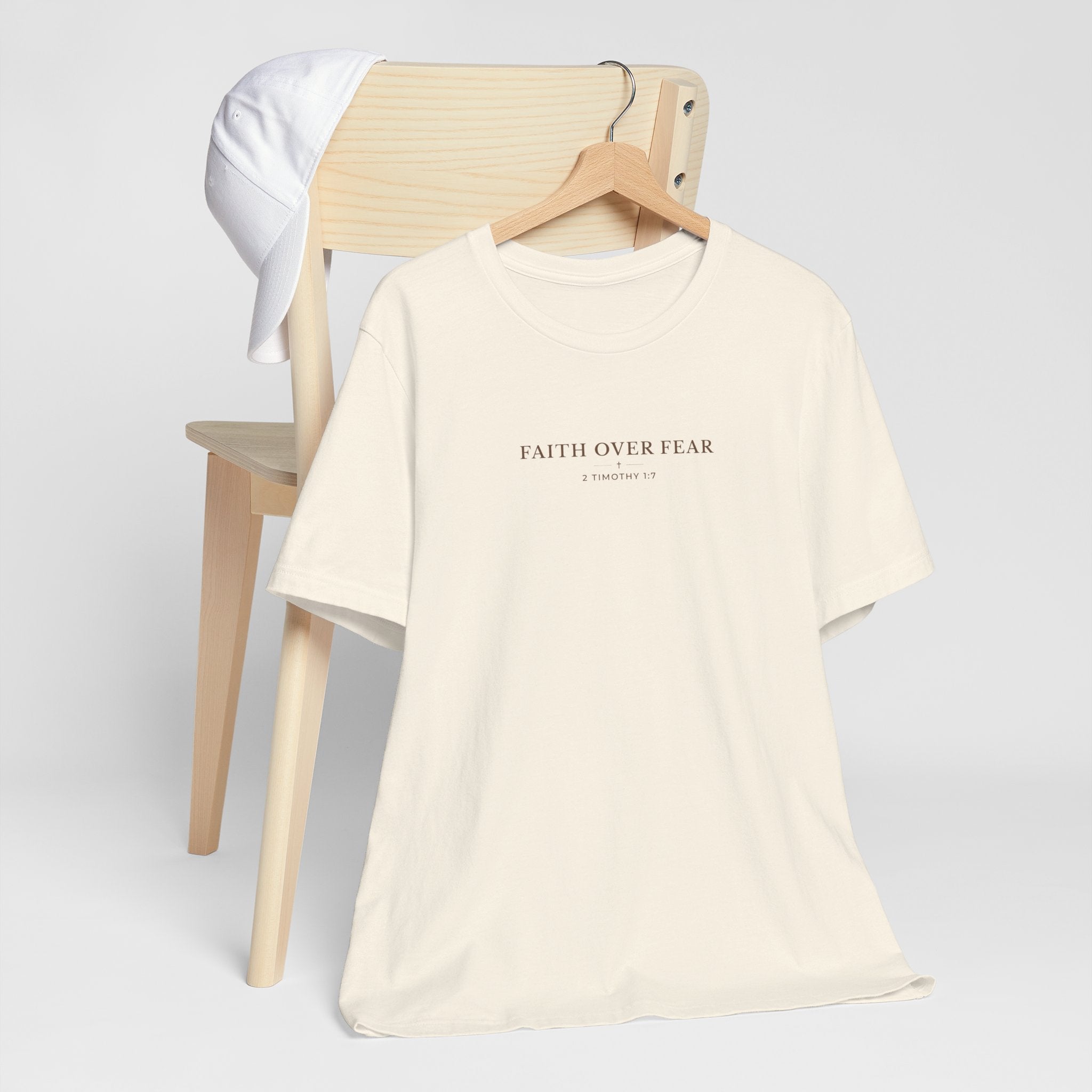 Faith Over Fear Minimal Typography T-Shirt – Everyday Graphic Tee
