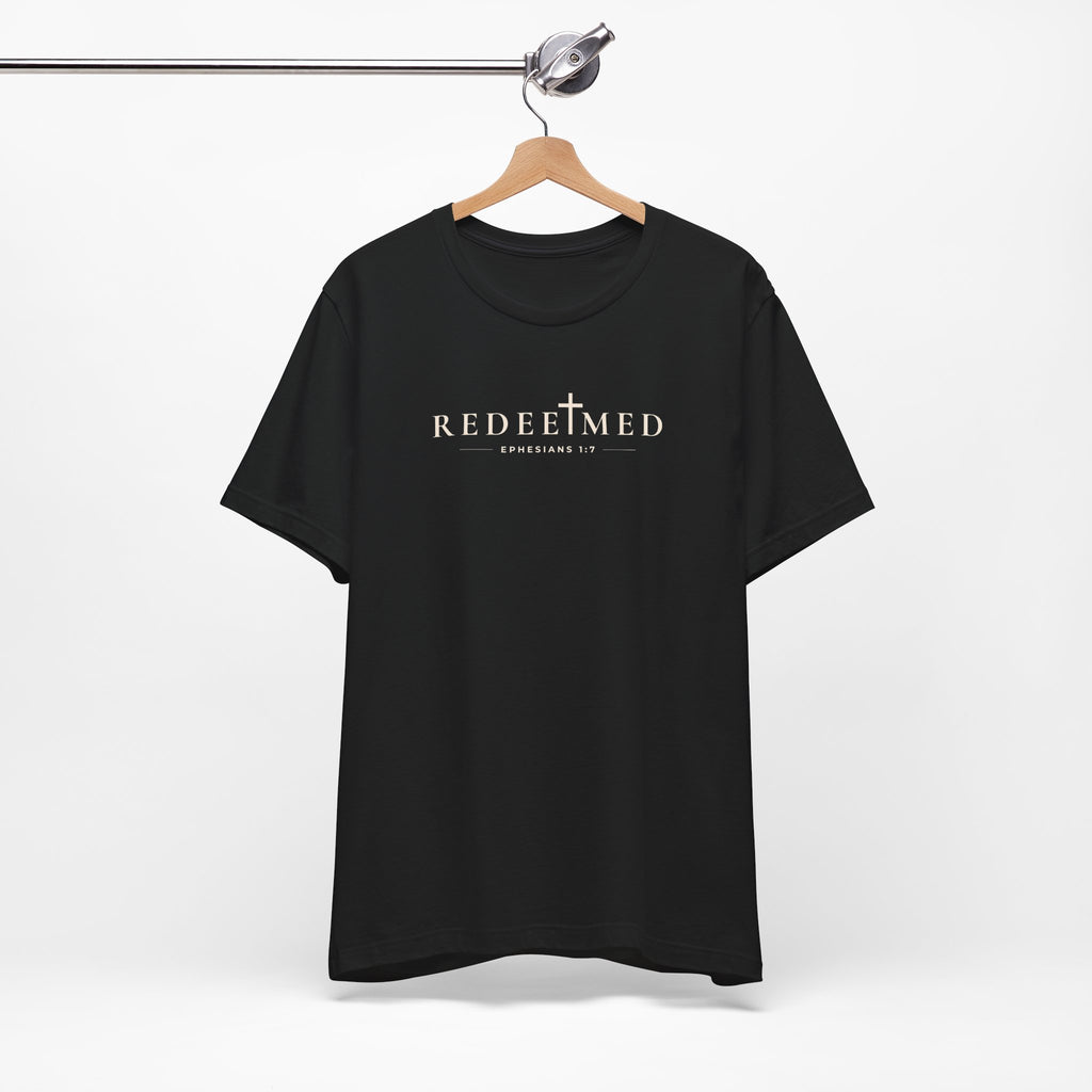 Redeemed Minimal Typography Unisex Christian T-Shirt