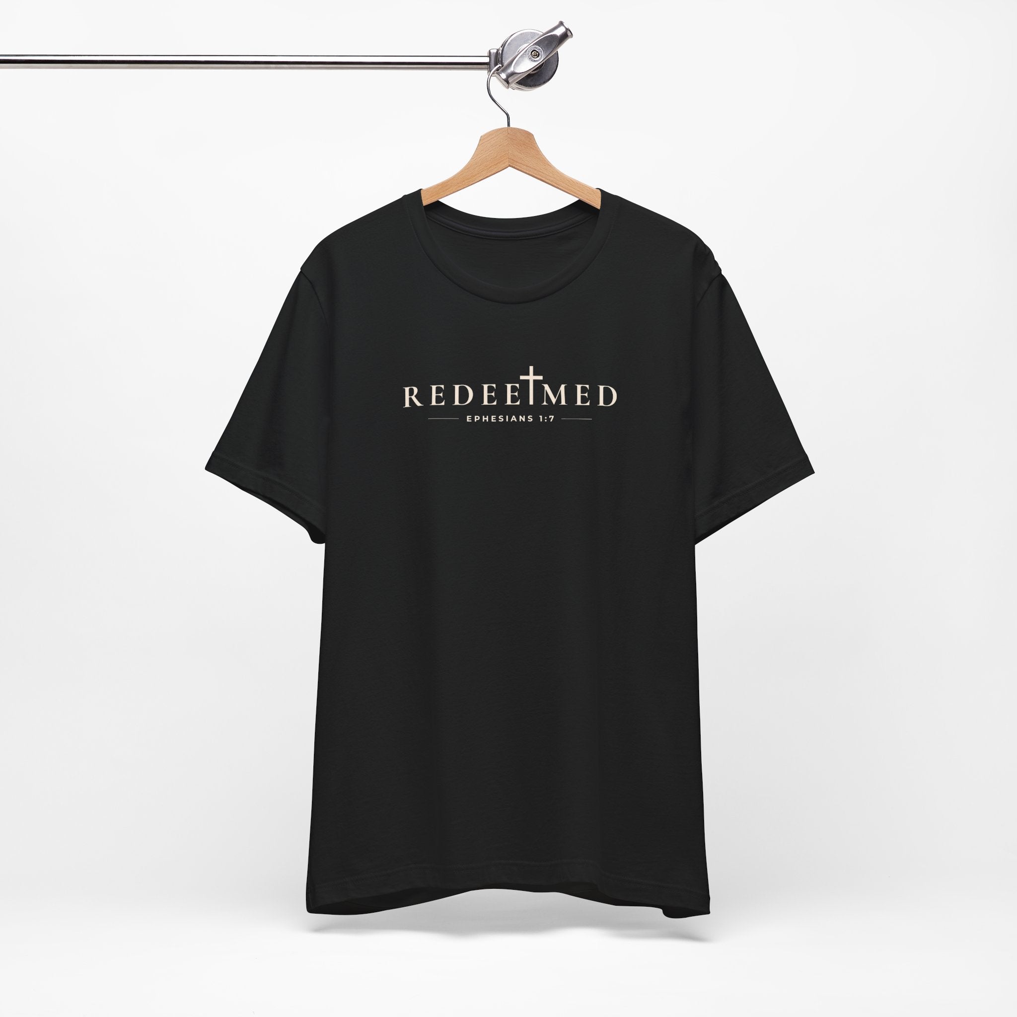 Redeemed Minimal Typography Unisex Christian T-Shirt