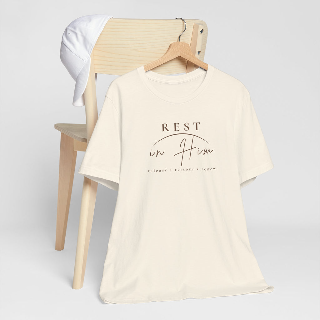 Rest in Him Christian T-Shirt | Peace and Faith Tee | MABY