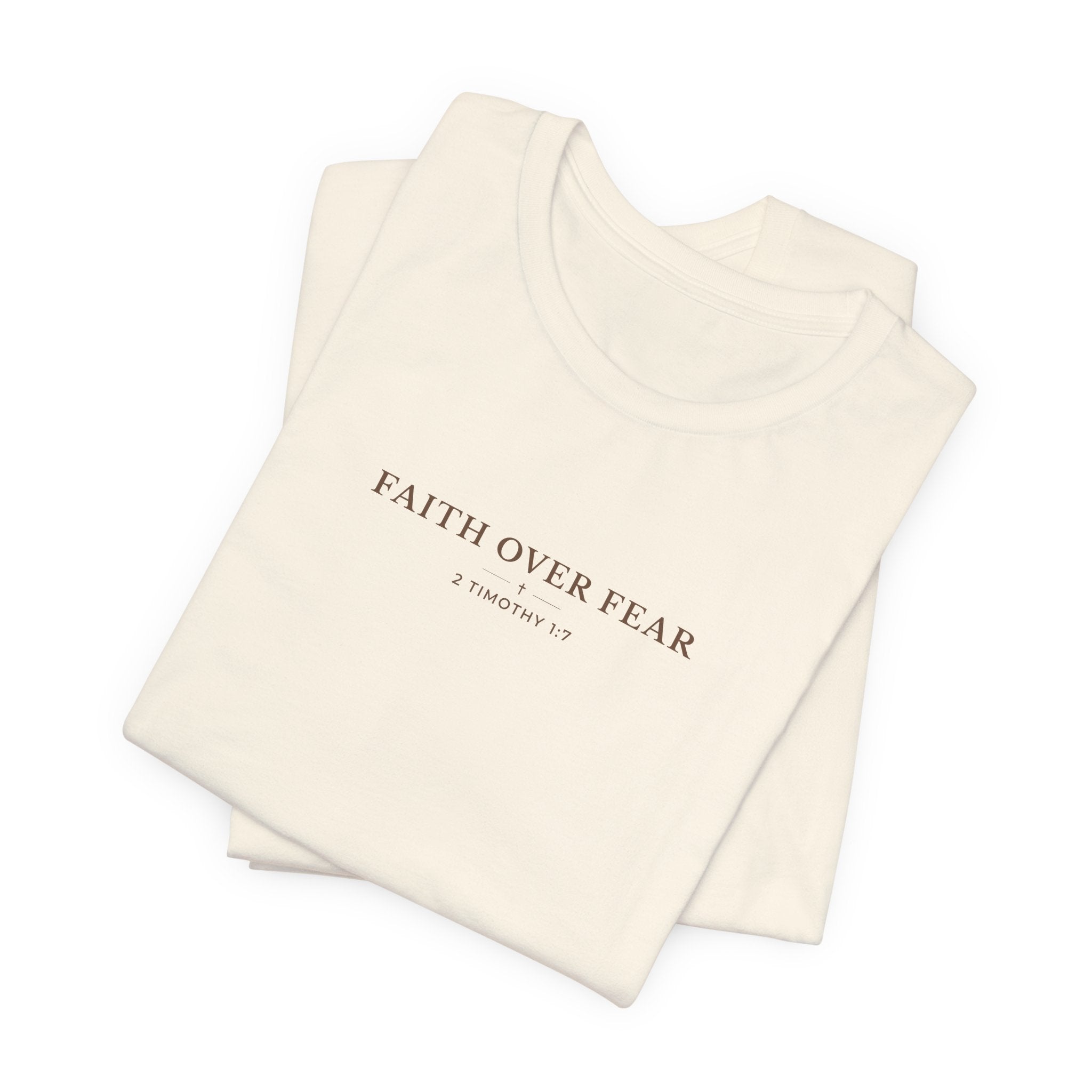 Faith Over Fear Minimal Typography T-Shirt – Everyday Graphic Tee