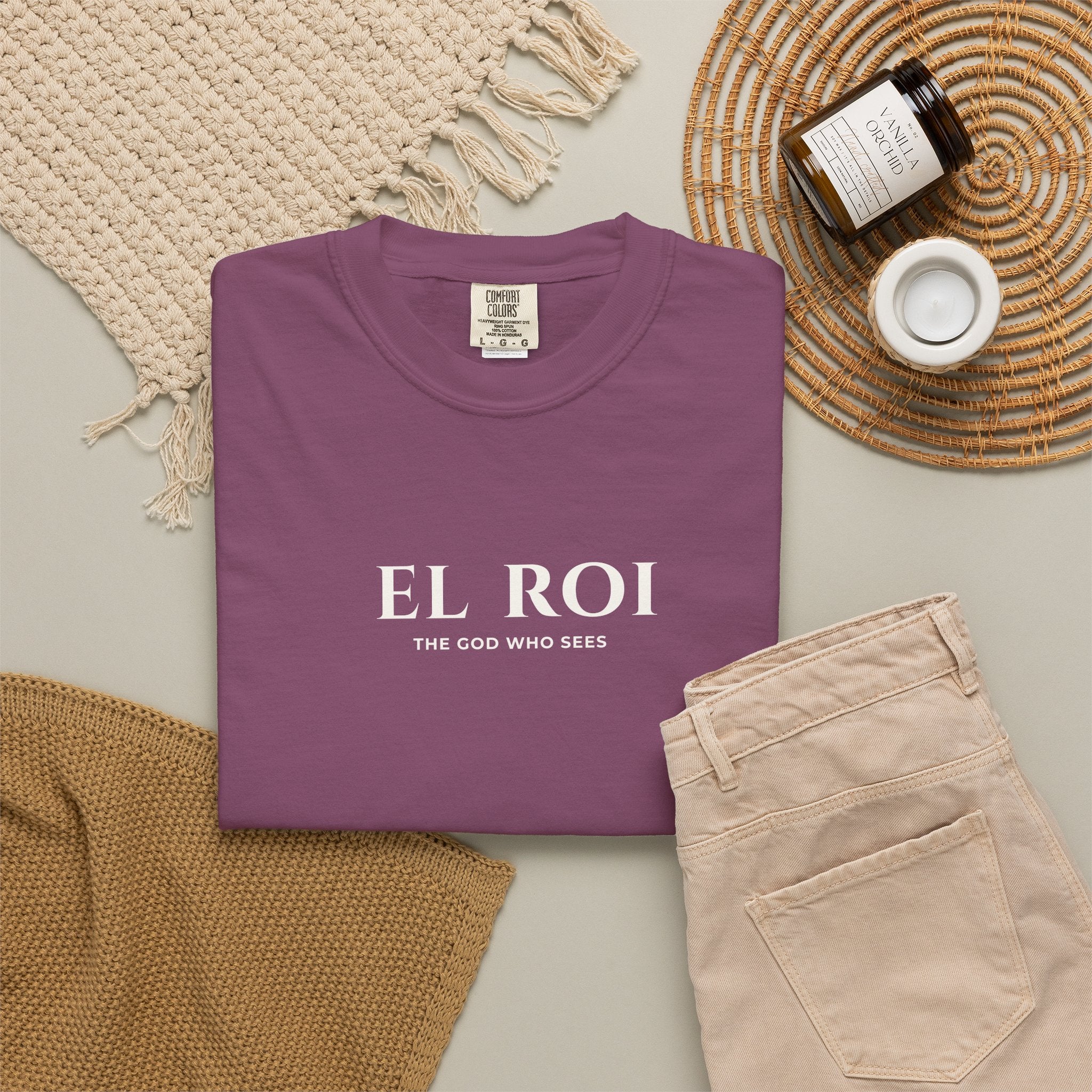 Minimal Statement Typography Comfort Colors T-Shirt