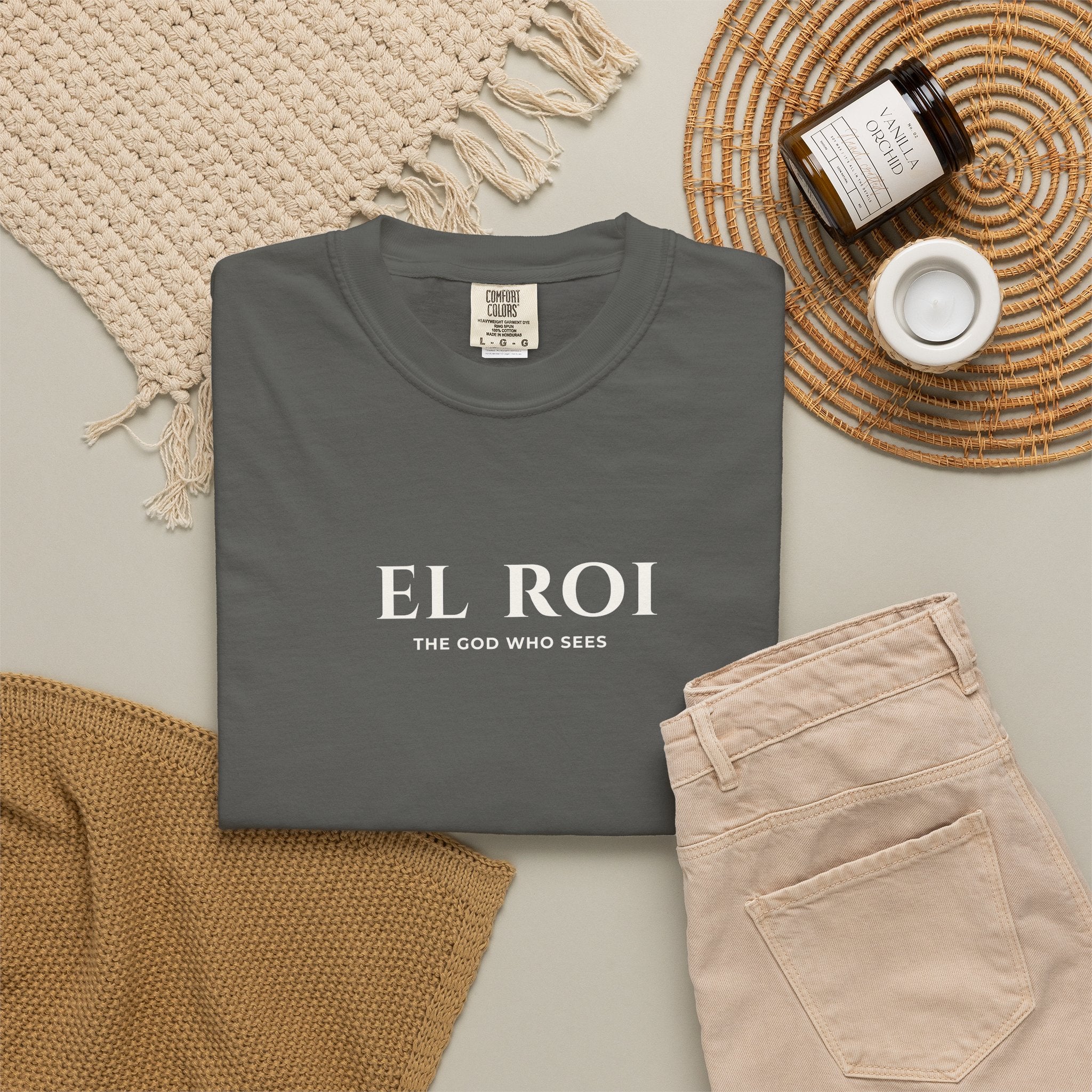 Minimal Statement Typography Comfort Colors T-Shirt