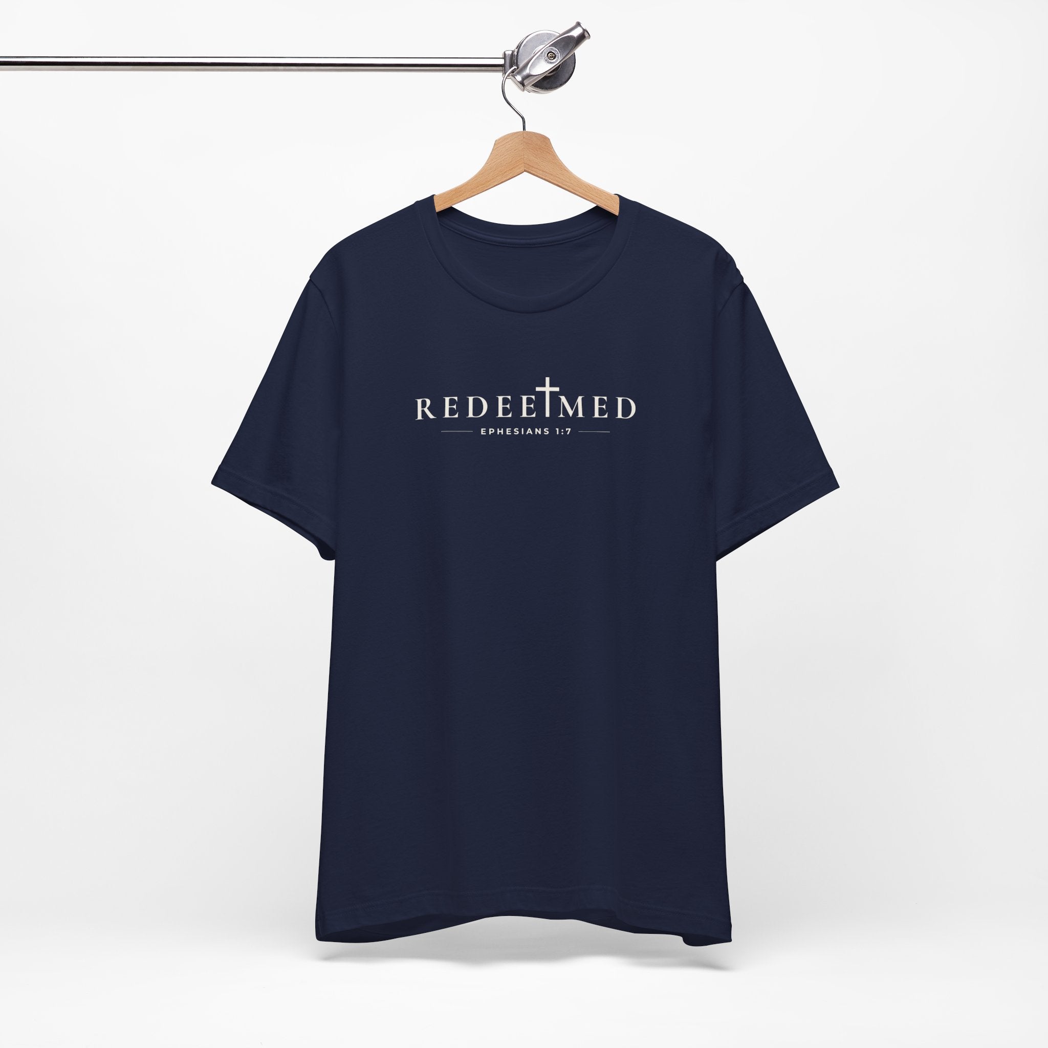 Redeemed Minimal Typography Unisex Christian T-Shirt