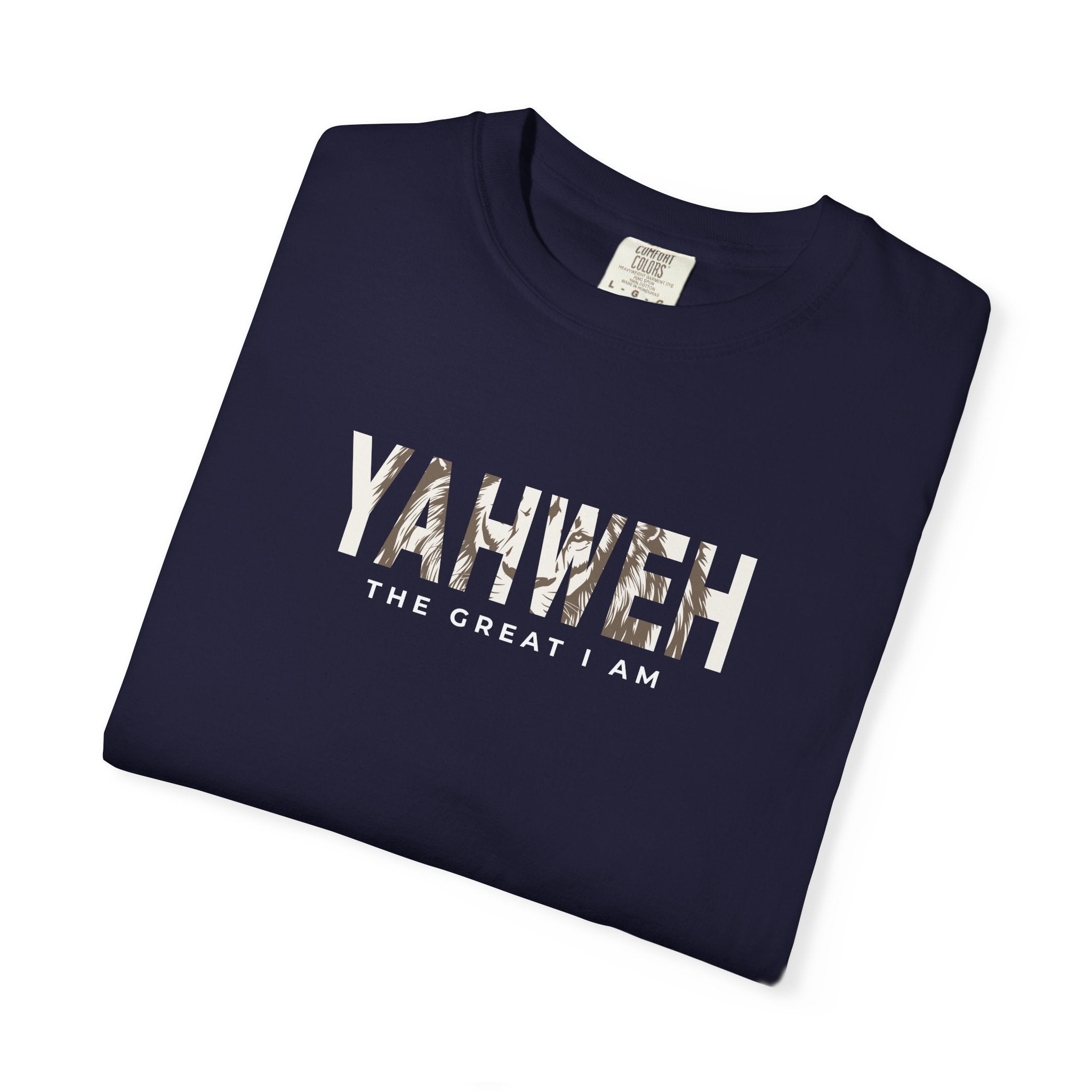 Minimal Lion Typography Comfort Colors T-Shirt