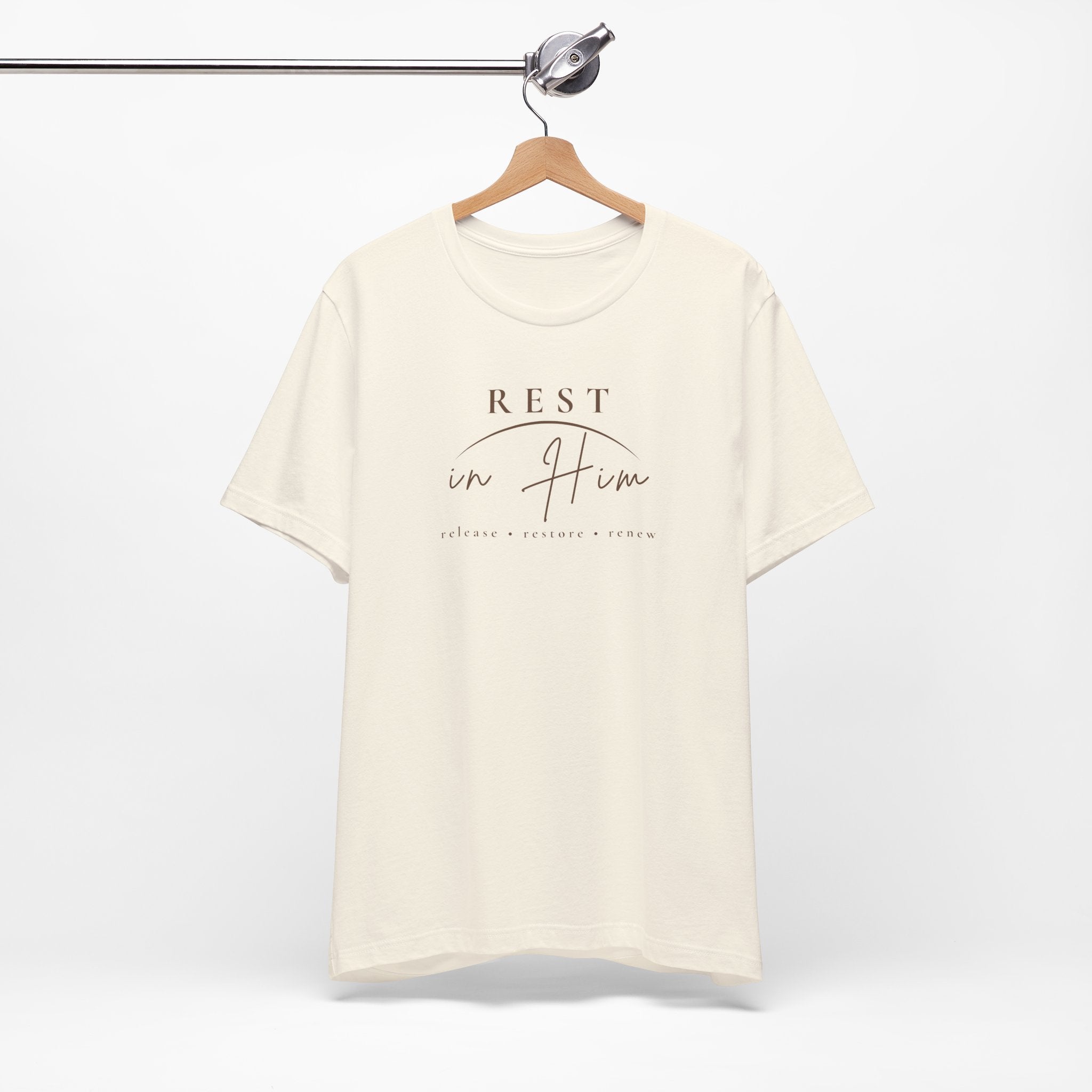 Rest in Him Christian T-Shirt | Peace and Faith Tee | MABY