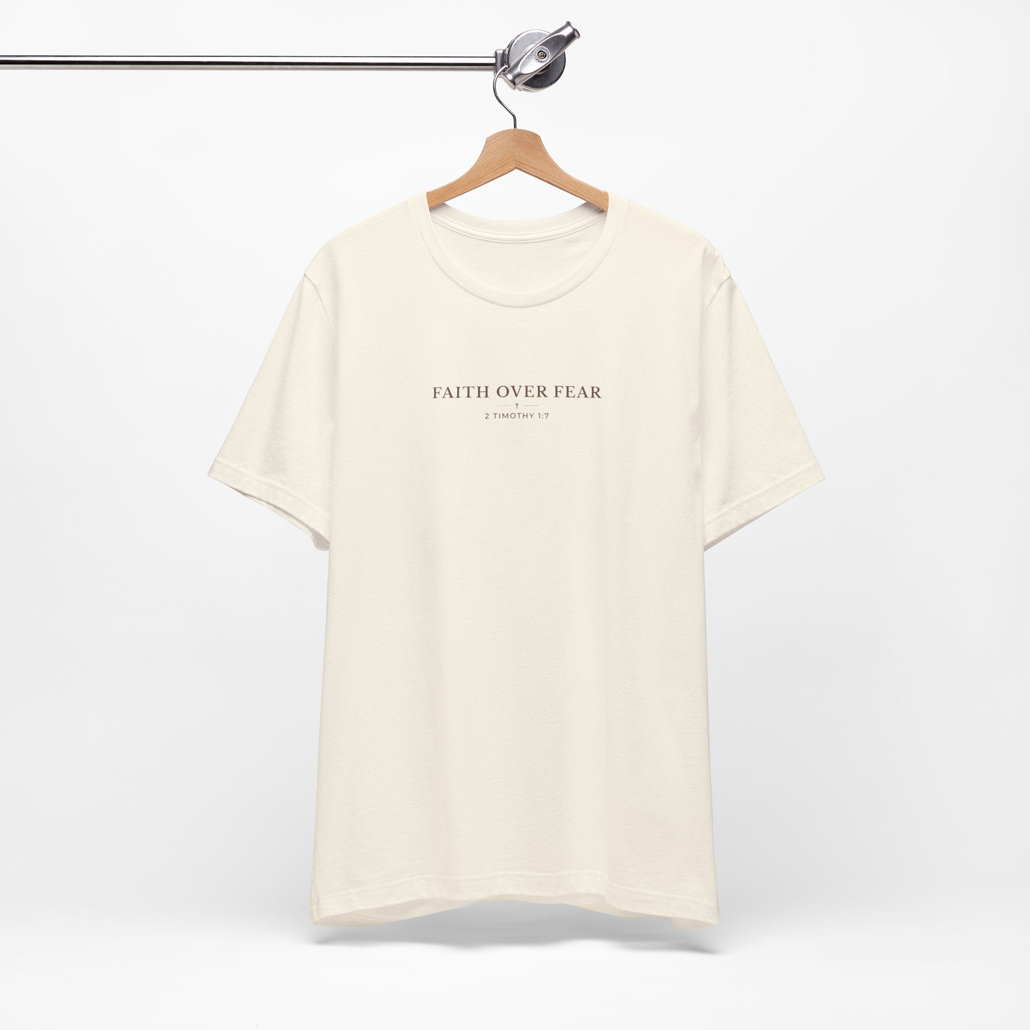 Faith Over Fear Minimal Typography T-Shirt – Everyday Graphic Tee