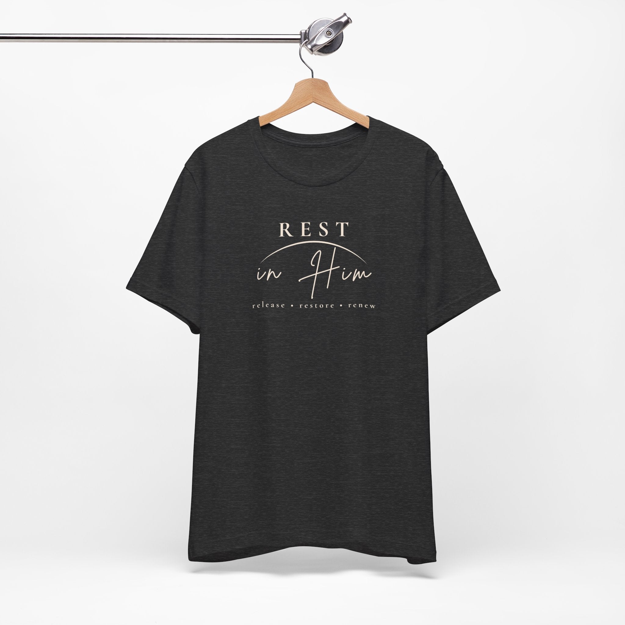 Rest in Him Christian T-Shirt | Peace and Faith Tee | MABY